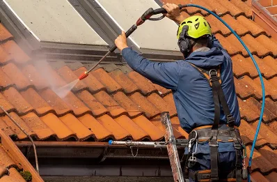 Démoussage et hydrofuge de toiture à Aujargues
